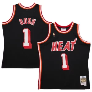 Chris Bosh Miami Heat 2013/14 Hardwood Classics Captivant Swingman Jersey Black - Style contemporain - Restez à la mode avec ce maillot