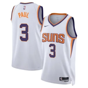 Chris Paul Phoenix Suns Nike Unisex Swingman Jersey Association Edition Personalisable White/Purple - Pour les matchs d'athlétisme - Restez frais et confortable