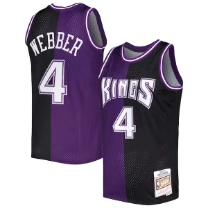 Chris Webber Sacramento Kings Hardwood Classics 2000/01 Split Swingman Magnifique Jersey Purple/Black - Livraison gratuite - Économisez sur les frais d'expédition