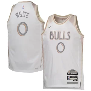 Coby White Chicago Bulls Nike Youth 2024/25 Swingman Player Classique Jersey City Edition White - Fait à la main - Un produit unique et de qualité