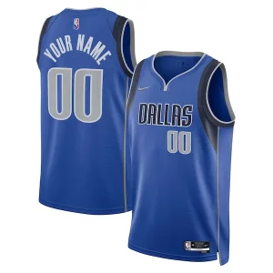Dallas Vibrant Mavericks Nike 2021/22 Diamond Swingman Custom Jersey Icon Edition Blue - Édition limitée - Uniques dans leur genre