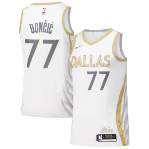 Dallas Mavericks Nike Swingman Player Jersey City Edition Magnifique White - Parfait pour le match jour - Montrez votre support avec style