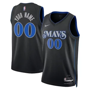 Dallas Mavericks Nike Gracieux Unisex 2023/24 Custom Swingman Jersey Black City Edition - Édition limitée - Uniques dans leur genre