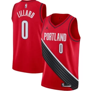 Damian Élégant Lillard Portland Trail Blazers Jordan Brand 2020/21 Swingman Jersey Statement Edition Red - Nouvelle arrivée - Êtes-vous prêt pour la saison ?