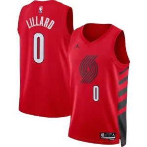 Damian Lillard Portland Trail Blazers Jordan Brand Unisex Swingman Jersey Admirable Statement Edition Red - Pour les amateurs de basketball passionnés - Livraison rapide