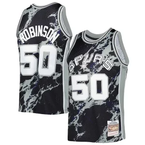 David Robinson San Antonio Spurs 1998/99 Hardwood Classics Marble Swingman Notable Jersey Black - Maillot de marque reconnue - Faites confiance à la qualité