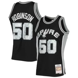 David Robinson Gracieux San Antonio Spurs 1998/99 Hardwood Classics NBA 75th Anniversary Diamond Swingman Jersey Black - Parfait pour le match jour - Montrez votre support avec style