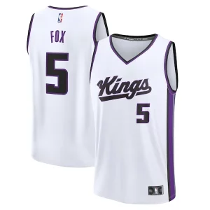De'Aaron Fox Sacramento Kings Fast Break Replica Player Jersey Association Edition Magnifique White - Maillot de championnat - Revivez les victoires glorieuses