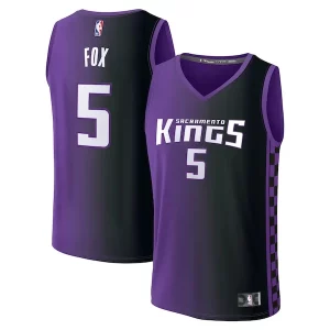 De'Aaron Fox Sacramento Kings Fast Break Replica Splendide Player Jersey Statement Edition Purple - Vêtement de fan emblématique - Montrez votre amour pour l'équipe
