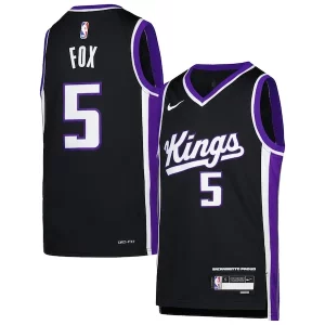 De'Aaron Fox Sacramento Tendance Kings Nike Youth Swingman Jersey Icon Edition Purple - Maillot de marque reconnue - Faites confiance à la qualité