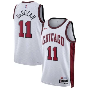 DeMar Exclusif DeRozan Chicago Bulls Nike Unisex 2022/23 Swingman Jersey City Edition White - Pour les fans de la ligue - Un maillot authentique de la compétition