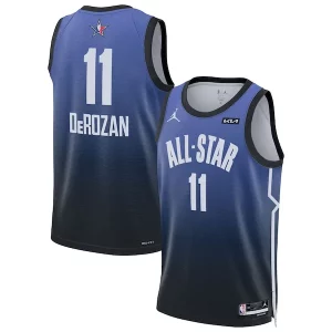DeMar DeRozan Jordan Brand 2023 NBA All Star Game Swingman Jersey Distingué Blue - Pour les amateurs de basketball passionnés - Livraison rapide