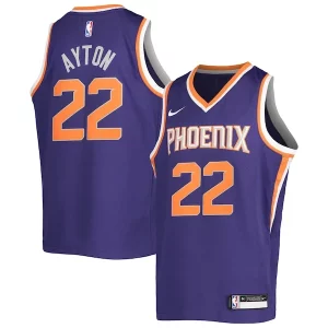 Deandre Ayton Charming Phoenix Suns Nike Youth Swingman Jersey Icon Edition Purple/White - Pour les joueurs de basketball amateurs - Adapté à tous les styles de jeu