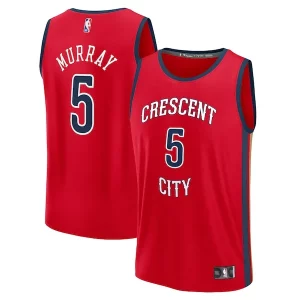 Dejounte Murray New Orleans Pelicans Youth Fast Break Replica Exceptionnel Player Jersey Statement Edition Red - Maillot de qualité supérieure - Durable et résistant