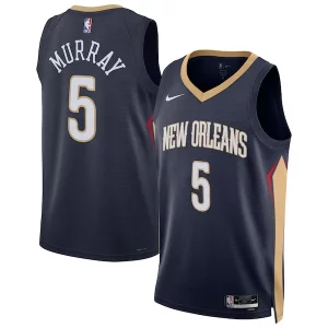 Dejounte Murray New Orleans Pelicans Nike Unisex 2024 Offseason Éclatant Addition Nike Swingman Jersey Navy - Édition limitée - Uniques dans leur genre