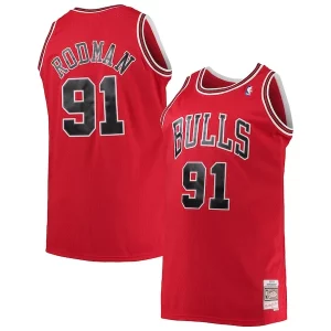 Dennis Rodman Chicago Bulls 1997/98 Big & Tall Hardwood Classics Swingman Exclusif Jersey Red - Promotion limitée - Profitez de la réduction avant qu'elle ne soit terminée