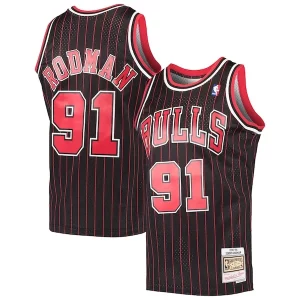 Dennis Rodman Chicago Bulls Hardwood Exquisite Classics Swingman Jersey Black - Événement exclusif - Soyez l'un des premiers à avoir ce maillot