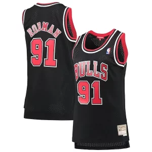 Dennis Rodman Chicago Exceptionnel Bulls Women's Hardwood Classics Swingman Jersey Black - Parfait pour le match jour - Montrez votre support avec style