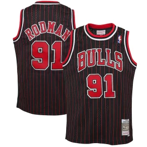 Dennis Rodman Chicago Bulls Youth 1995/96 Superbe Hardwood Classics Swingman Jersey Black - Offre spéciale - Achetez maintenant et économisez