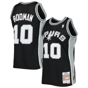 Dennis Rodman San Antonio Captivant Spurs 2001/02 Hardwood Classics Swingman Jersey Black - Livraison gratuite - Économisez sur les frais d'expédition