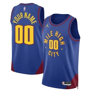 Denver Nuggets Jordan Brand Unisex 2022/23 Swingman Custom Bold Jersey Statement Edition Blue - Livraison gratuite - Économisez sur les frais d'expédition