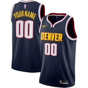 Denver Nuggets Luxueux Nike 2022/23 Swingman Custom Jersey Icon Edition Navy - Pour les joueurs de basketball amateurs - Adapté à tous les styles de jeu