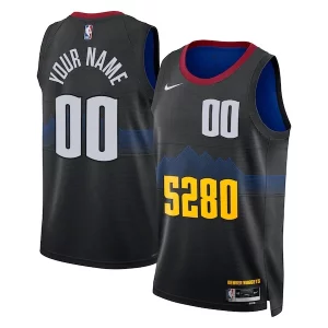 Denver Nuggets Nike Moderne Unisex 2023/24 Custom Swingman Jersey Black City Edition - Confort et style combinés - Pour un look exceptionnel