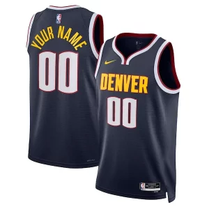 Denver Nuggets Nike Unisex Magnifique Swingman Custom Jersey Navy Icon Edition - Stock limité - Commandez vite votre maillot exclusif