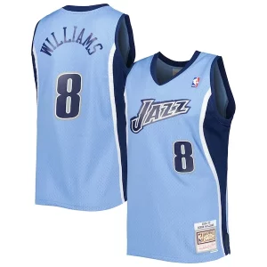 Deron Williams Utah Jazz 2001/02 Tendance Hardwood Classics Swingman Jersey Blue - Style contemporain - Restez à la mode avec ce maillot