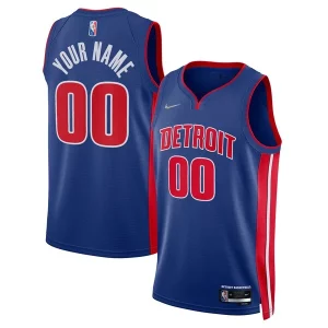Detroit Pistons Nike 2021/22 Diamond Swingman Custom Jersey Icon Edition Sophistiqué Blue - Offre spéciale - Achetez maintenant et économisez