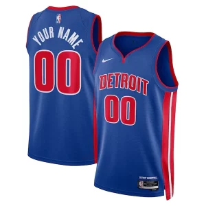 Detroit Pistons Magnifique Nike Unisex Swingman Custom Jersey Blue Icon Edition - Idéal pour les soirées de sport - Montrez votre style