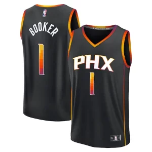Devin Booker Phoenix Suns Fast Break Replica Player Jersey Captivant Statement Edition Black - Design innovant - Écarte-vous du commun des mortels
