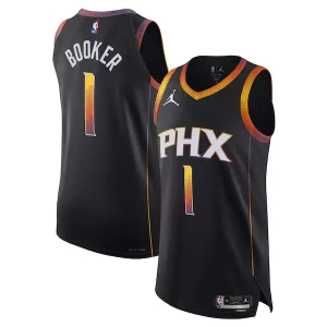 Devin Stylish Booker Phoenix Suns Jordan Brand Authentic Player Jersey Statement Edition Black - Idéal pour les collectionneurs - Qualité premium garantie