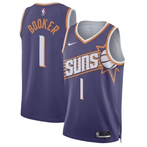 Devin Booker Phoenix Suns Nike Unisex Swingman Jersey Association Edition Haut de gamme Purple - Pour les joueurs de basketball amateurs - Adapté à tous les styles de jeu
