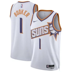 Devin Booker Phoenix Suns Nike Unisex Swingman Jersey Personalisable Association Edition White - Design innovant - Écarte-vous du commun des mortels