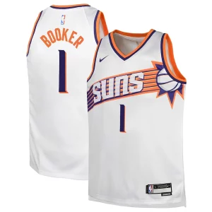 Devin Éclatant Booker Phoenix Suns Nike Youth Swingman Jersey Association Edition White - Stock limité - Commandez vite votre maillot exclusif