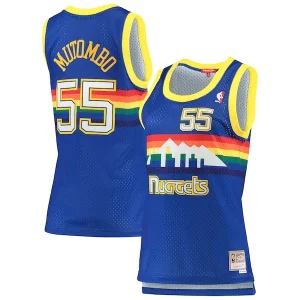 Dikembe Mutombo Denver Nuggets Women's 1991/92 Hardwood Notable Classics Swingman Jersey Royal - Pour les matchs d'athlétisme - Restez frais et confortable