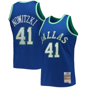 Dirk Nowitzki Dallas Mavericks 1998/99 Hardwood Classics NBA 75th Anniversary Diamond Dashing Swingman Jersey Blue - Giftez-le à un fan dévoué - Livraison en temps pour les fêtes