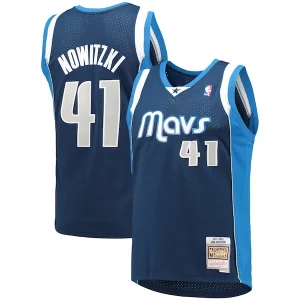 Dirk Nowitzki Dallas Mavericks 2011/12 Hardwood Classics Refiné Swingman Jersey Navy - Offre spéciale - Achetez maintenant et économisez