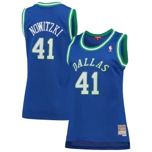 Dirk Nowitzki Dallas Mavericks Women's Hardwood Classics Swingman Jersey Incontournable Blue - Vêtement de fan emblématique - Montrez votre amour pour l'équipe