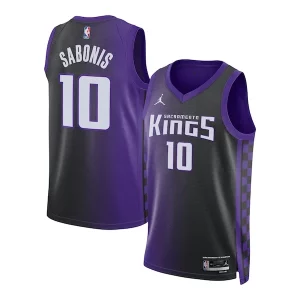 Domantas Sabonis Sacramento Kings Jordan Brand Unisex Swingman Jersey Statement Edition Élégant Purple - Édition limitée - Uniques dans leur genre