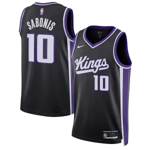 Domantas Sabonis Sacramento Kings Gracieux Nike Unisex Swingman Jersey Icon Edition Black - Pour les fans de la ligue - Un maillot authentique de la compétition