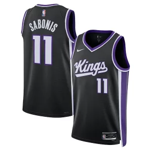 Domantas Sabonis Sacramento Kings Nike Charming Unisex Swingman Player Jersey Icon Edition Black - Design innovant - Écarte-vous du commun des mortels