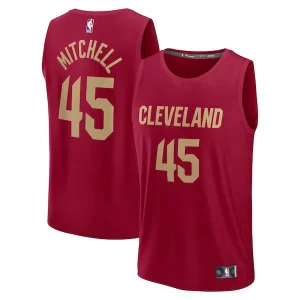 Donovan Mitchell Exclusif Cleveland Cavaliers Youth Fast Break Replica Player Jersey Icon Edition Wine - Maillot de collection - Un bijou pour les amateurs