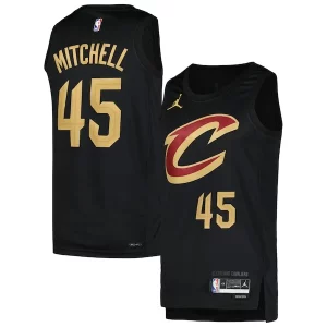 Donovan Mitchell Cleveland Cavaliers Jordan Brand Swingman Player Jersey Statement Edition Black Refiné - Maillot de championnat - Revivez les victoires glorieuses