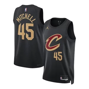 Donovan Mitchell Cleveland Cavaliers Jordan Brand Unisex Swingman Jersey Statement Captivant Edition Black - Pour les matchs d'athlétisme - Restez frais et confortable