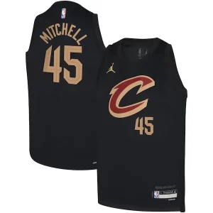 Donovan Mitchell Cleveland Cavaliers Jordan Brand Exclusif Youth Swingman Jersey Statement Black - Maillot de championnat - Revivez les victoires glorieuses