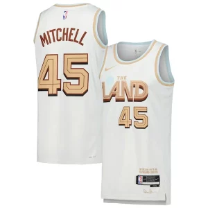 Donovan Mitchell Cleveland Cavaliers Nike Swingman Player Jersey City Edition White Unique - Confort et style combinés - Pour un look exceptionnel