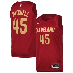 Donovan Mitchell Cleveland Cavaliers Nike Swingman Player Jersey Icon Vibrant Edition Wine - Fait à la main - Un produit unique et de qualité
