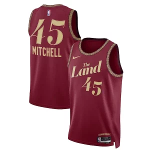 Donovan Mitchell Cleveland Cavaliers Nike Unisex 2023/24 Swingman Jersey Wine City Exceptionnel Edition - Confort et style combinés - Pour un look exceptionnel
